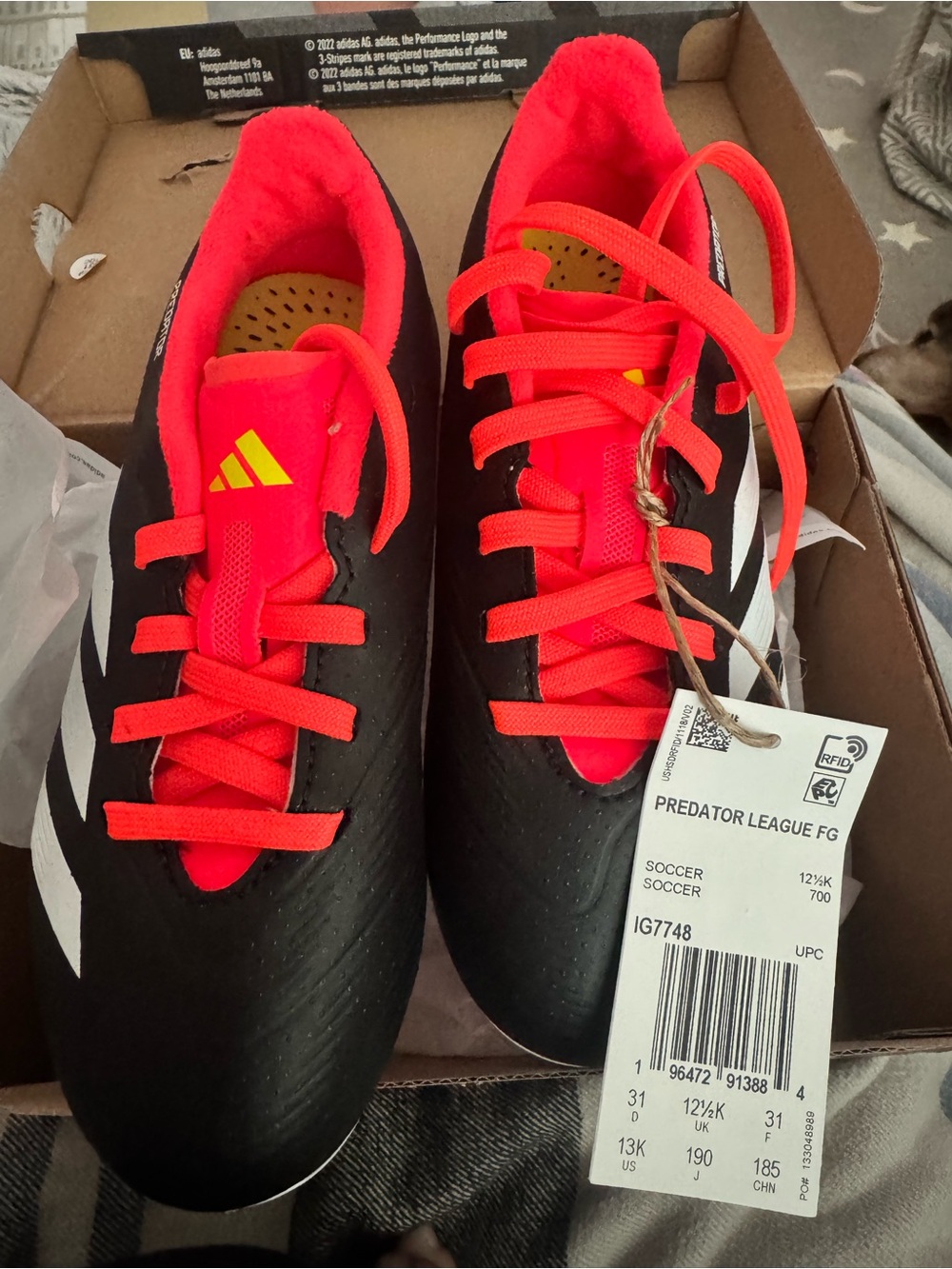Adidas Predator League FG Soccer Cleats Sz 13k